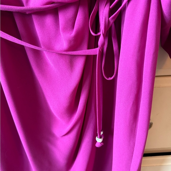 Laura tie waist chiffon dress, size 10, freshly dry cleaned. - Picture 3 of 6